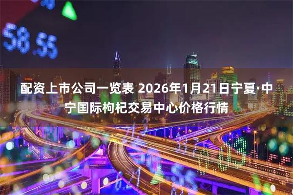 配资上市公司一览表 2026年1月21日宁夏·中宁国际枸杞交易中心价格行情